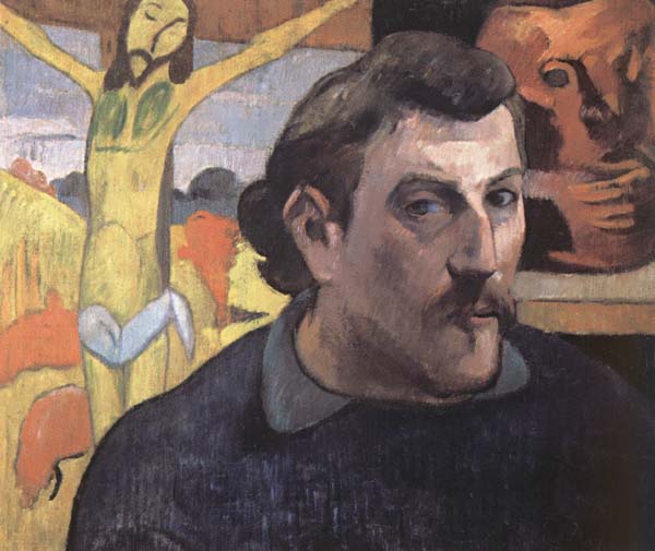 Paul Gauguin Self-Portrait with Yellow Christ